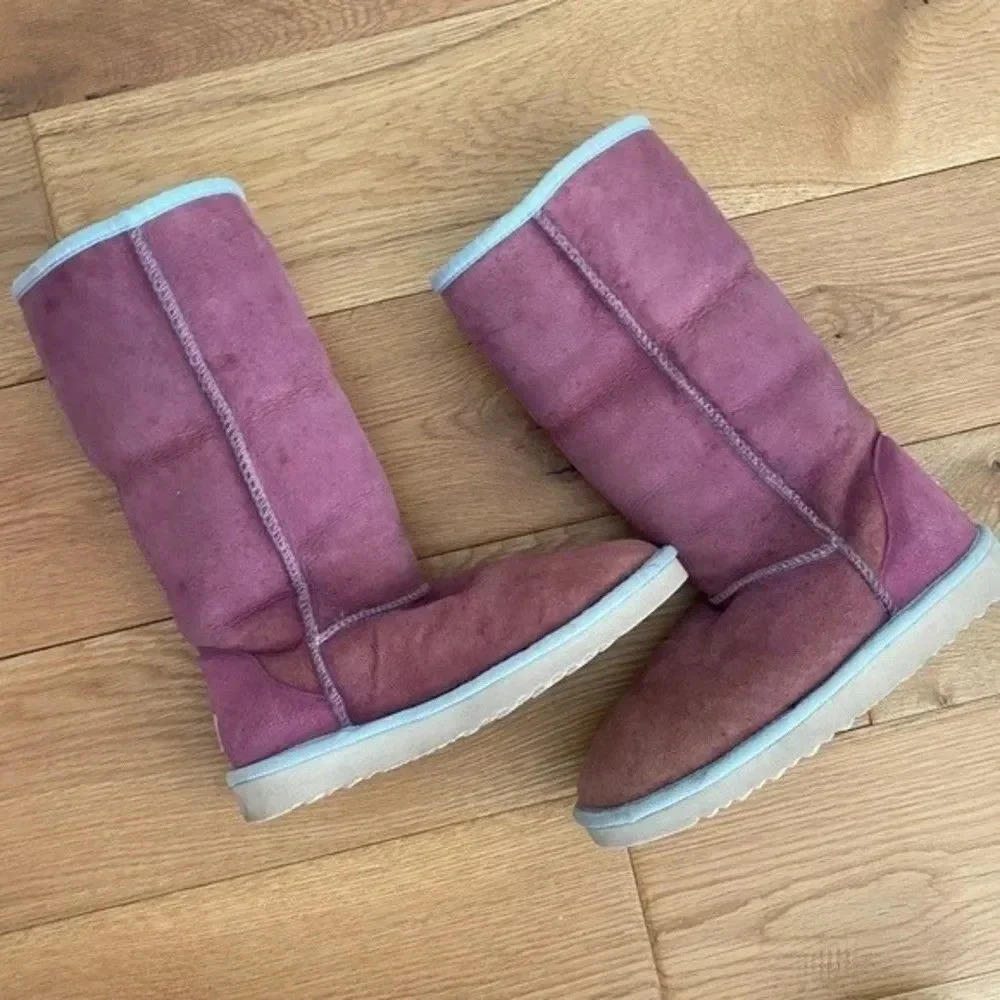 Ugg Tall Purple Winter Boots - Picture 12 of 13